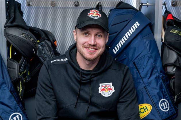 Maximilian Daubner, EHC Red Bull Munich, 70 GER, EHC Red Bull Munich, ice hockey, DEL, Open Locker Room, September 14, 2026. Photo: HMB Media, Heike Feiner Copyright: HMBxMedia HeikexFeiner