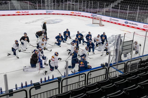 Ice hockey, DEL, EHC Red Bull Munich, training