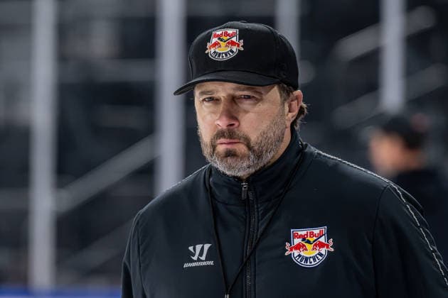 Oliver David, Head Coach, EHC Red Bull Munich Portrait GER, EHC Red Bull Munich, ice hockey, training session ahead of the DEL season opener, September 14, 2026 Photo: HMB Media, Heike Feiner Copyright: HMBxMedia HeikexFeiner