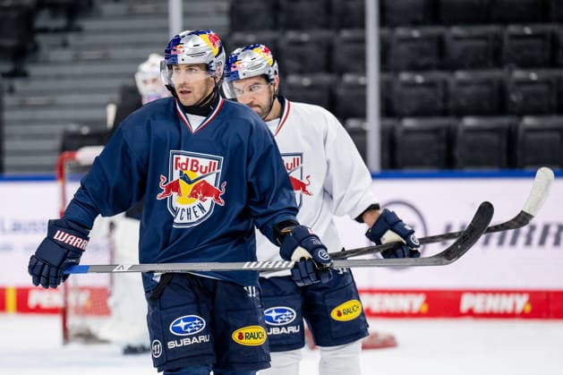 Yasin Ehliz, EHC Red Bull Munich, 42, GER, EHC Red Bull Munich, ice hockey, training session ahead of the start of the DEL season, September 14, 2026. Photo: HMB Media, Heike Feiner Copyright: HMBxMedia HeikexFeiner