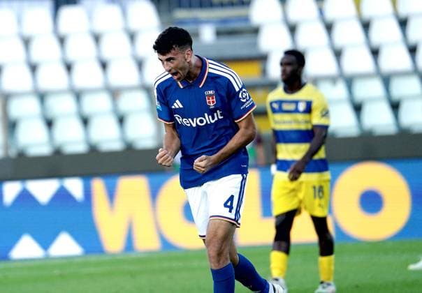 Foto IPP Albano Angilletta Como 14 09 2026 Calcio Campionato di serie A 2026 2027 Como - Parma nella foto: Jacobo Ramon esulta dopo il suo gol Italy Photo Press World Copyright italy ITALY  Copyright: xR4924_italyphotopressx