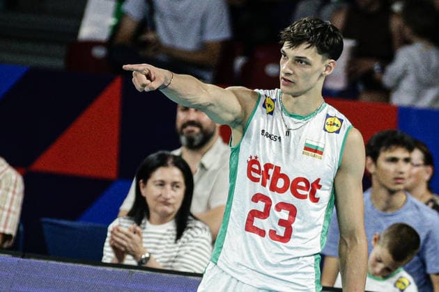 IPA88532403 - Bulgaria s Aleksandar Nikolov in action during the CEV Enel Eurovolley 2026 pool phase match between Bulgaria and Israel at Arena 8888 in Sofia, Bulgaria, on September 14, 2026  Copyright: xIvanxSxIvanov IPAxSportx xx IPA88532403