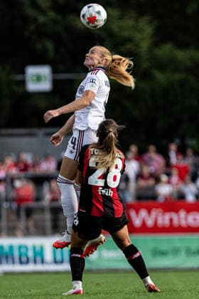 Google Pixel Women s Bundesliga Bayer 04 Leverkusen FC Bayern Munich September 14, 2026 b5, Paulina Tomasiak, Bayer 04 Leverkusen, 28 Women s Bundesliga Google Pixel Women s Bundesliga September 26–27, Bayer 04 Leverkusen vs. FC Bayern Munich, Ulrich Haberland Stadium, Leverkusen, September 14, 2026. DFL regulations prohibit any use of photographs as image sequences and or quasi-video. Copyright: xBEAUTIFULxSPORTS Buriakovx