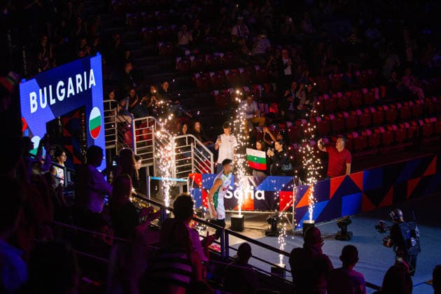 IPA88532404 - The Bulgarian team walked out before the CEV Enel Eurovolley 2026 pool phase match between Bulgaria and Israel at Arena 8888 in Sofia, Bulgaria, on September 14, 2026  Copyright: xIvanxSxIvanov IPAxSportx xx IPA88532404