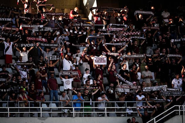 Torino supporters during the Serie A soccer match between Torino and Roma at the Stadio Olimpico Grande Torino in Turin, north west Italy - Sunday, September 14, 2026. - Soccer .  Copyright: xMarcoxAlpozzi LaPressex