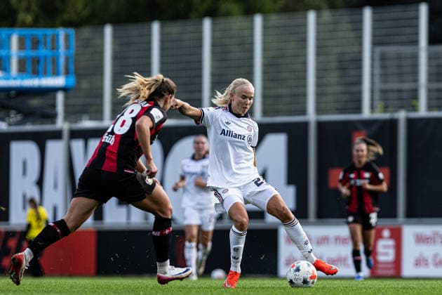 Google Pixel Women s Bundesliga Bayer 04 Leverkusen FC Bayern Munich September 14, 2026 Pernille Harder FC Bayern Munich, 21 Women s Bundesliga Google Pixel Women s Bundesliga September 26–27 Bayer 04 Leverkusen FC Bayern Munich Ulrich Haberland Stadium, Leverkusen, September 14, 2026. DFL regulations prohibit any use of photographs as image sequences and or quasi-video content. Copyright: xBEAUTIFULxSPORTS Buriakovx