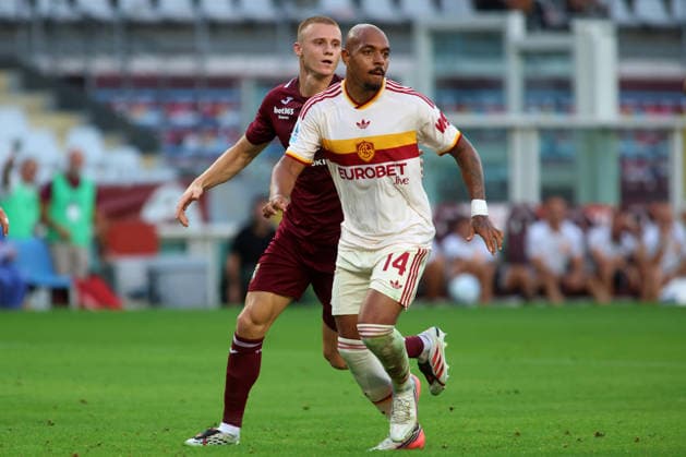 2026-09-14 Torino FC v AS Roma - Serie A TURIN, ITALY - SEPTEMBER 14: Donyell Malen of AS Roma during the Serie A match between Torino FC and AS Roma at Stadio Olimpico di Torino on September 14, 2026 in Turin, Italy. (Photo by Nderim Kaceli BSR Agency) Turin Italy Content not available for redistribution in The Netherlands directly or indirectly through any third parties. Copyright: xBSRxAgencyx