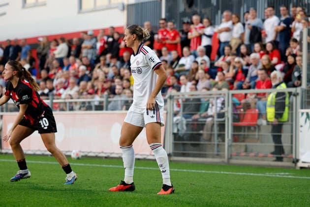 Soccer I Women I 2026–2027 Season I Bundesliga I Matchday 4 I Bayer 04 Leverkusen vs. FC Bayern Munich I September 14, 2026 Klara Bühl 17, FC Bayern Munich, cutout, close-up, portrait, single photo, single image, body, Leverkusen, Ulrich Haberland Stadium, North Rhine-Westphalia, Germany Copyright: xLobeca CedricxSiefkerx