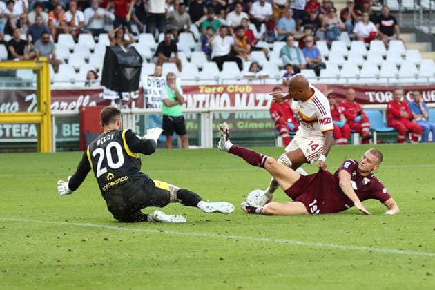 IPA88533142 - September 14, 2026, Torino vs. AS Roma (Serie A) Sports; Soccer; Matchday 4& xD;In the photo: Malen scores& xD;(Photo by Gino Mancini)  Copyright: xGinoxMancini IPAxSportx xx IPA88533142