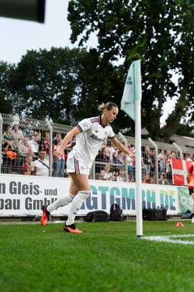 Germany Google Pixel Women s Bundesliga 2026, Matchday 27, Match 4: Bayer 04 Leverkusen vs. FC Bayern Munich, September 14, 2026, Ulrich Haberland Stadium, Bühl, Klara Corner Copyright: xCelinaxLeiersx