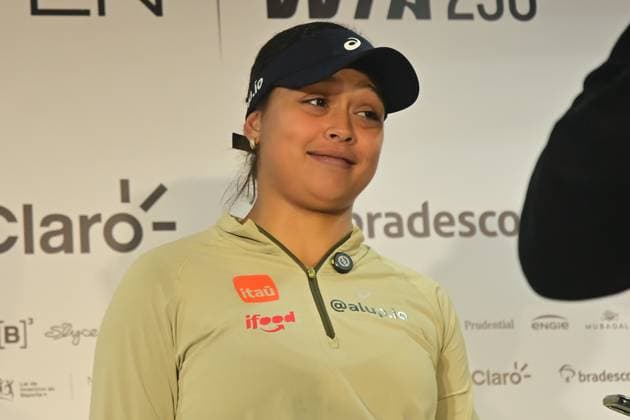 Villa Lobos Park, Sao Paulo (SP), 09 14 2026 - SPORTS SP-OPEN: LUISA-STEFANI - Tennis player Nana (BRA), during a press conference, PK, Pressekonferenz for the SP OPEN WTA, Tennis Damen 250, held at Villa Lobos Park, in Sao Paulo, on the afternoon of Monday, September 14 (Photo: Eduardo Carmim Photo Premium SPP) 30930 (Eduardo Carmim SPP)  Copyright: xEduardoxCarmimx xSPPx spp-en-EdCa-eduardo_carmim_photo_premium_507198