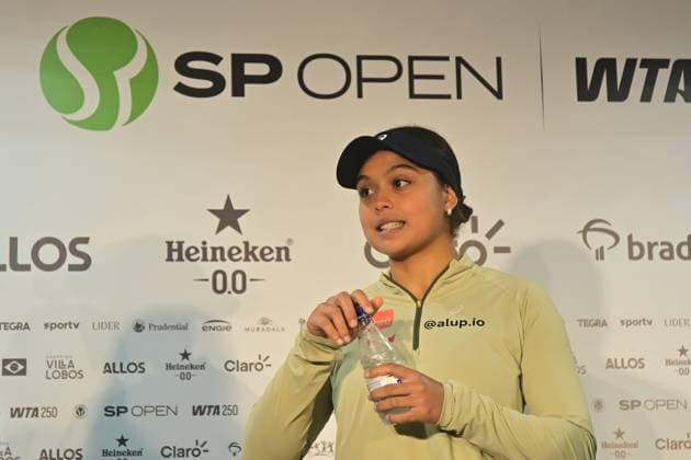 Villa Lobos Park, Sao Paulo (SP), 09 14 2026 - SPORTS SP-OPEN: LUISA-STEFANI - Tennis player Nana (BRA), during a press conference, PK, Pressekonferenz for the SP OPEN WTA, Tennis Damen 250, held at Villa Lobos Park, in Sao Paulo, on the afternoon of Monday, September 14 (Photo: Eduardo Carmim Photo Premium SPP) 30930 (Eduardo Carmim SPP)  Copyright: xEduardoxCarmimx xSPPx spp-en-EdCa-eduardo_carmim_photo_premium_507202