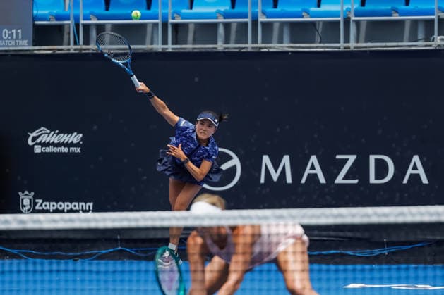 WTA GUADALAJARA OPEN 2026 WTA GUADALAJARA OPEN 2026 ALEXA GUARACHI NIKA RADISIC VS MAKAMOTO NINOMIYA ISABELLE HAVERLAG 1 4092026 GUADALAJARA, JALISCO Action photo of Makamoto Ninomiya and Isabelle Haverlag during a match at the 2026 WTA Guadalajara Open, held at the Centro Panamericano de Tenis in Guadalajara, Jalisco, Mexico Photo of Makamoto Ninomiya and Isabelle Haverlag, during a match at the 2026 WTA Guadalajara Open held at the Centro Panamericano de Tenis in Guadalajara, Jalisco, Mexico. PHOTO BY IMAGENSHOP PHOTOGRAPHY AGENCY GUADALAJARA, JALISCO, MEXICO Copyright: xIMAGENSHOPxAGENCIAxFOTOGRAFICAx