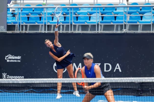 WTA GUADALAJARA OPEN 2026 WTA GUADALAJARA OPEN 2026 ALEXA GUARACHI, NIKA RADISIC vs. MAKAMOTO NINOMIYA, ISABELLE HAVERLAG 1 09 14 2026 GUADALAJARA, JALISCO Action photo of Alexa Guarachi and Nika Radisic during a match at the 2026 WTA Guadalajara Open, held at the Centro Panamericano de Tenis in Guadalajara, Jalisco, Mexico Photo of Alexa Guarachi and Nika Radisic, during a match at the 2026 WTA Guadalajara Open held at the Centro Panamericano de Tenis in Guadalajara, Jalisco, Mexico. PHOTO BY IMAGENSHOP PHOTO AGENCY GUADALAJARA, JALISCO, MEXICO Copyright: xIMAGENSHOPxAGENCIAxFOTOGRAFICAx