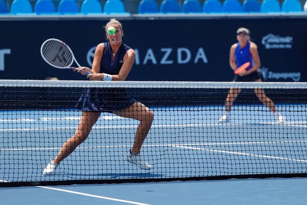 WTA GUADALAJARA OPEN 2026 WTA GUADALAJARA OPEN 2026 ALEXA GUARACHI, NIKA RADISIC vs. MAKAMOTO NINOMIYA, ISABELLE HAVERLAG 1 09 14 2026 GUADALAJARA, JALISCO Action photo of Alexa Guarachi and Nika Radisic during a match at the 2026 WTA Guadalajara Open, held at the Centro Panamericano de Tenis in Guadalajara, Jalisco, Mexico Photo of Alexa Guarachi and Nika Radisic, during a match at the 2026 WTA Guadalajara Open held at the Centro Panamericano de Tenis in Guadalajara, Jalisco, Mexico. PHOTO BY IMAGENSHOP PHOTO AGENCY GUADALAJARA, JALISCO, MEXICO Copyright: xIMAGENSHOPxAGENCIAxFOTOGRAFICAx