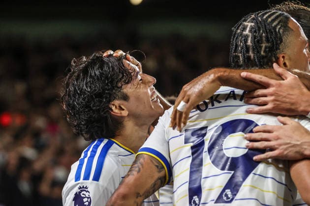Premier League Leeds United v Newcastle Untied Ao Tanaka of Leeds United celebrates his goal to make it 1-0 during the Premier League match Leeds United vs Newcastle Untied at Elland Road, Leeds, United Kingdom on 14 September 2026 (Photo by Alfie Cosgrove News Images) Leeds Elland Road West Yorkshire United Kingdom Copyright: xAlfiexCosgrove NewsxImagesx