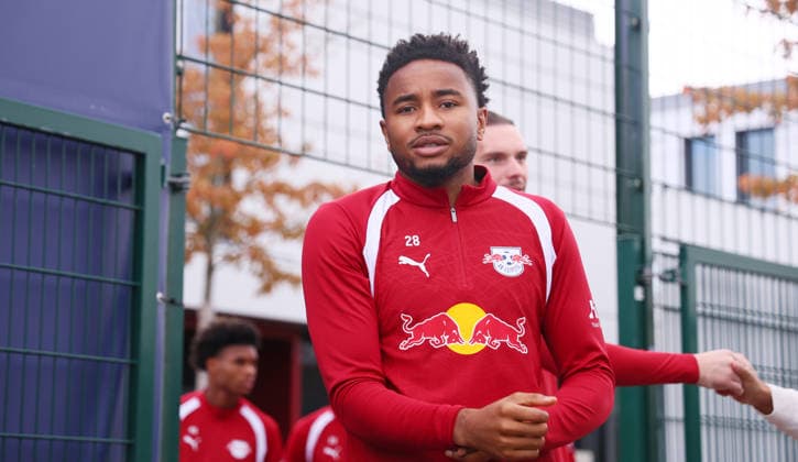 Leipzig, September 14, 2026, Red Bull Academy, Soccer, Bundesliga 1, RB Leipzig, Training, Pictured: Christopher Nkunku, 28, RBL, For editorial use only, Picture Point