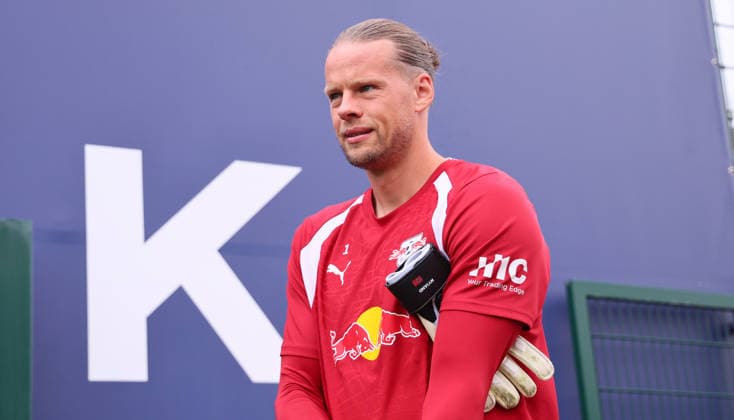 Leipzig, September 14, 2026, Red Bull Academy, Soccer, Bundesliga 1, RB Leipzig, Training, Pictured: Goalie ¯rjan Oerjan Nyland, For editorial use only, Picture Point