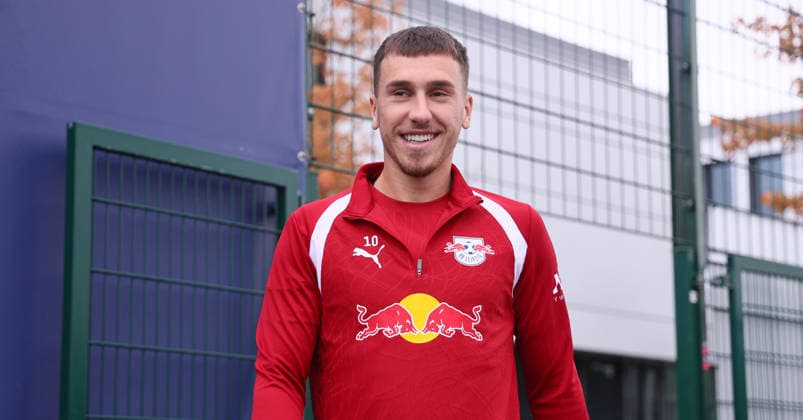 Leipzig, September 14, 2026, Red Bull Academy, Soccer, Bundesliga 1, RB Leipzig, Training, Pictured: Brajan Gruda, For editorial use only, Picture Point