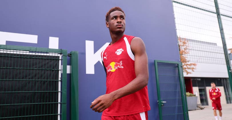 Leipzig, September 14, 2026, Red Bull Academy, soccer, Bundesliga 1, RB Leipzig, practice, Pictured from left: Abdoul Kone, For editorial use only, Picture Point