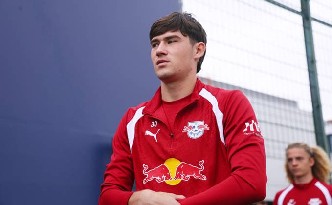 Leipzig, September 14, 2026, Red Bull Academy, Soccer, Bundesliga 1, RB Leipzig, Training, Pictured: Andrija Maksimovic, For editorial use only, Picture Point