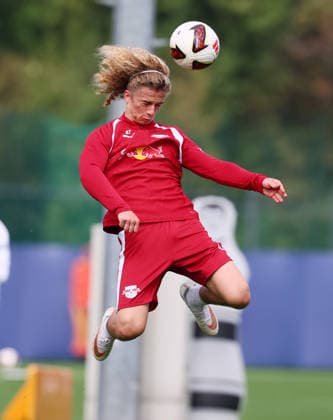 Leipzig, September 14, 2026, Red Bull Academy, Soccer, Bundesliga 1, RB Leipzig, Training, Pictured: Viggo Gebel, For editorial use only, Picture Point