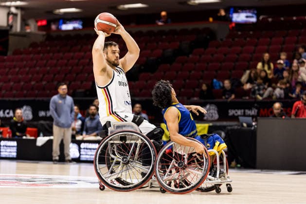 OTTAWA, CANADA - SEPTEMBER 14: Matthias Guentner (Güntner, Germany, 6) controls the ball during the Ottawa IWBF Wheelchair Basketball World Championships match between Germany vs. Colombia at Arena at TD Place on matchday 6 of the Ottawa IWBF Wheelchair Basketball World Championships on September 14, 2026 in Ottawa, Canada. Canada Copyright: xSteffiexWunderlx