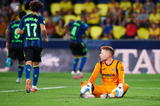 Peter Gulacsi of Villarreal CF during the LaLiga EA Sports match between Villarreal CF and Real Betis Balompie at Estadio de la Cerámica on September 14, 2026, in Villarreal, Spain