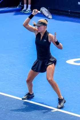 WTA GUADALAJARA OPEN 2026 WTA GUADALAJARA OPEN 2026 ELVINA KALIEVA VS KAYLA DAY 09 14 2026 GUADALAJARA, JALISCO Action photo of Elvina Kalieva of the United States during a match at the 2026 WTA Guadalajara Open, held at the Centro Panamericano de Tenis in Guadalajara, Jalisco, Mexico. Photo of Elvina Kalieva of the United States, during a match at the 2026 WTA Guadalajara Open held at the Centro Panamericano de Tenis in Guadalajara, Jalisco, Mexico. PHOTO BY IMAGENSHOP PHOTO AGENCY GUADALAJARA, JALISCO, MEXICO Copyright: xIMAGENSHOPxAGENCIAxFOTOGRAFICAx