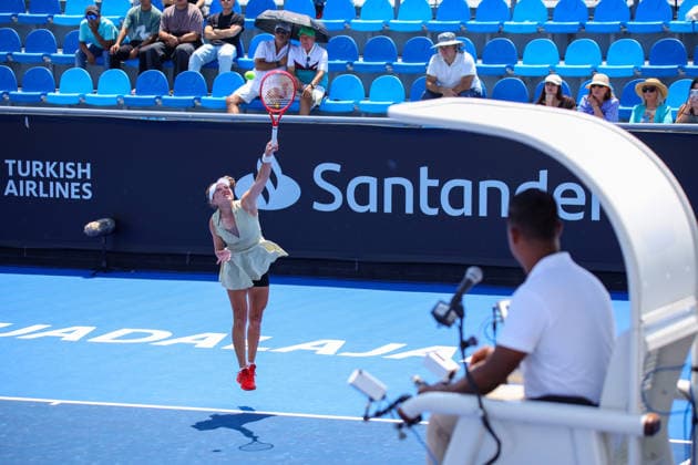 WTA GUADALAJARA OPEN 2026 WTA GUADALAJARA OPEN 2026 ELVINA KALIEVA VS KAYLA DAY 09 14 2026 GUADALAJARA, JALISCO Action photo of Kayla Day of the United States during a match at the 2026 WTA Guadalajara Open, held at the Centro Panamericano de Tenis in Guadalajara, Jalisco, Mexico. Photo of Kayla Day of the United States, during a match at the 2026 WTA Guadalajara Open held at the Centro Panamericano de Tenis in Guadalajara, Jalisco, Mexico. PHOTO BY IMAGENSHOP PHOTO AGENCY GUADALAJARA, JALISCO, MEXICO Copyright: xIMAGENSHOPxAGENCIAxFOTOGRAFICAx