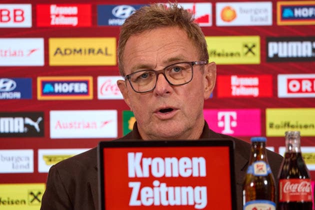 Vienna, September 14, 2026, ÖFB Press Conference: This afternoon, the roster for the men’s national team for the upcoming Nations League was presented during a press conference at the Austrian Football Association (ÖFB) headquarters. PHOTO: National Team Coach Ralf Rangnick during the press conference in Vienna, AUSTRIA This afternoon, the roster for the men’s national team for the upcoming Nations League was announced at a press conference held at the Austrian Football Association’s headquarters (ÖFB), Football Association, soccer, World Cup USA recap, European Championship, ÖFB press conference roster announcement