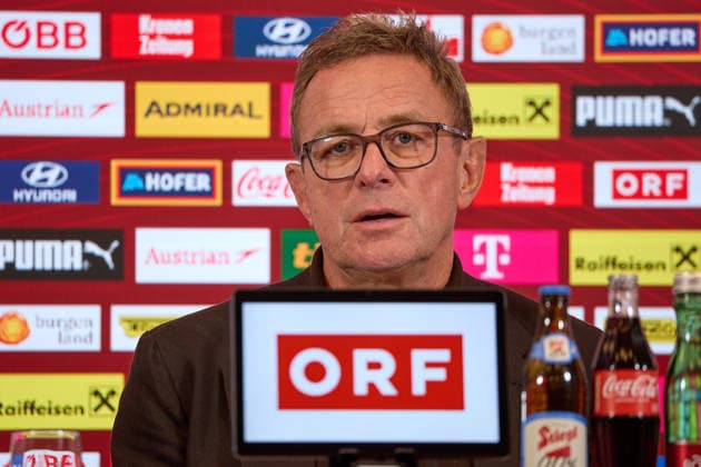 Vienna, September 14, 2026, ÖFB Press Conference: This afternoon, the roster for the men’s national team for the upcoming Nations League was presented during a press conference at the Austrian Football Association (ÖFB) headquarters. PHOTO: National Team Coach Ralf Rangnick during the press conference in Vienna, AUSTRIA This afternoon, the roster for the men’s national team for the upcoming Nations League was announced at a press conference held at the Austrian Football Association’s headquarters (ÖFB), Football Association, soccer, World Cup USA recap, European Championship, ÖFB press conference roster announcement