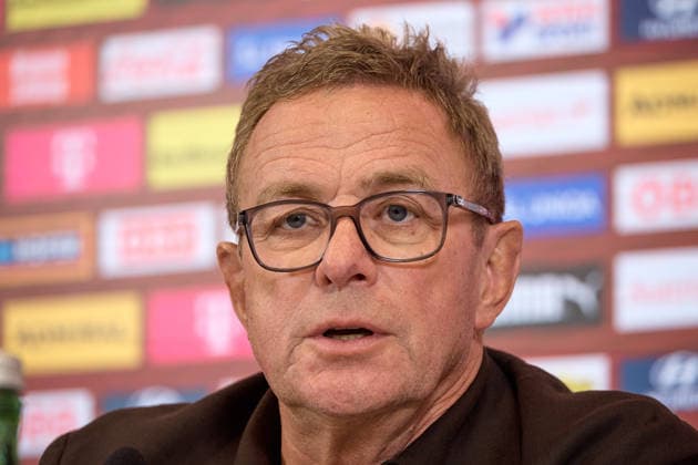 Vienna, September 14, 2026, ÖFB Press Conference: This afternoon, the roster for the men’s national team for the upcoming Nations League was presented at a press conference held at the Austrian Football Association’s headquarters. PHOTO: National Team Coach Ralf Rangnick during the press conference in Vienna, AUSTRIA This afternoon, the roster for the men’s national team for the upcoming Nations League was announced at a press conference held at the Austrian Football Association’s headquarters. ÖFB, Football Association, Soccer, World Cup USA Recap, European Championship, Proell, Proll, ÖFB Press Conference Roster Announcement