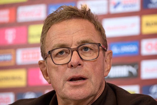 Vienna, September 14, 2026, ÖFB Press Conference: This afternoon, the roster for the men’s national team for the upcoming Nations League was presented at a press conference held at the Austrian Football Association’s headquarters. PHOTO: National Team Coach Ralf Rangnick during the press conference in Vienna, AUSTRIA This afternoon, the roster for the men’s national team for the upcoming Nations League was announced at a press conference held at the Austrian Football Association’s headquarters. ÖFB, Football Association, Soccer, World Cup USA Recap, European Championship, Proell, Proll, ÖFB Press Conference Roster Announcement
