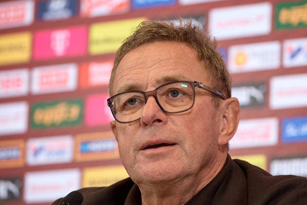 Vienna, September 14, 2026, ÖFB Press Conference: This afternoon, the roster for the men’s national team for the upcoming Nations League was presented at a press conference held at the Austrian Football Association’s headquarters. PHOTO: National Team Coach Ralf Rangnick during the press conference in Vienna, AUSTRIA This afternoon, the roster for the men’s national team for the upcoming Nations League was announced at a press conference held at the Austrian Football Association’s headquarters. ÖFB, Football Association, Soccer, World Cup USA Recap, European Championship, Proell, Proll, ÖFB Press Conference Roster Announcement