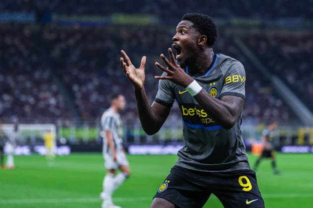 IPA88537119 - Marcus Thuram of FC Internazionale reacts during the Serie A Enilive 2026 27 soccer match between FC Internazionale and Udinese Calcio.  Copyright: xFabrizioxCarabelli IPAxSportx xx IPA88537119