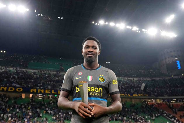 Inter Milan s Marcus Thuram Panini plays of the match during the Serie A soccer match between Fc Inter and Udinese the San Siro Stadium in Milan, north Italy - September 14 , 2026. - Soccer  Copyright: xSpada LaPressex
