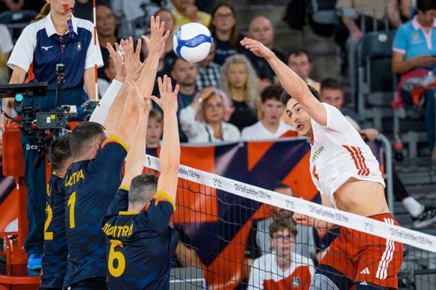 Turkiye v Romania - CEV EuroVolley 2026 Men CLUJ-NAPOCA, ROMANIA - SEPTEMBER 14: Kaan Gurbuz of Turkiye in action during the CEV 2026 European Men s Volleyball Championship Group D match between Turkiye and Romania at BT Arena in Cluj-Napoca, Romania, on September 14, 2026. Stringer Anadolu Cluj-Napoca Romania. Editorial use only. Please get in touch for any other usage.  Copyright: x2026xAnadoluxStringerx