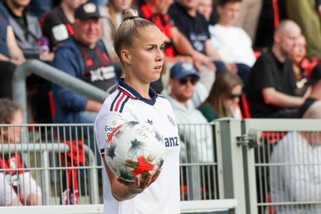 September 14, 2026, xgrfx, Soccer Google Pixel Women s Bundesliga, Bayer Leverkusen vs. FC Bayern Munich, Giulia Gwinn, FC Bayern Munich, Leverkusen