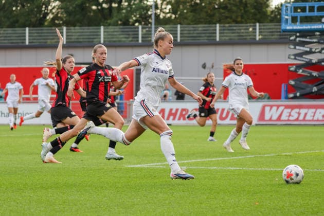 September 14, 2026, xgrfx, Soccer Google Pixel Women s Bundesliga, Bayer Leverkusen vs. FC Bayern Munich, Giulia Gwinn, FC Bayern Munich, Leverkusen