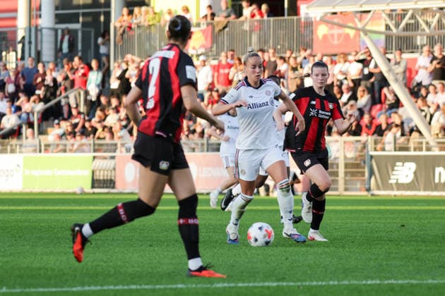 September 14, 2026, xgrfx, Soccer Google Pixel Women s Bundesliga, Bayer Leverkusen vs. FC Bayern Munich, Giulia Gwinn, FC Bayern Munich, Leverkusen