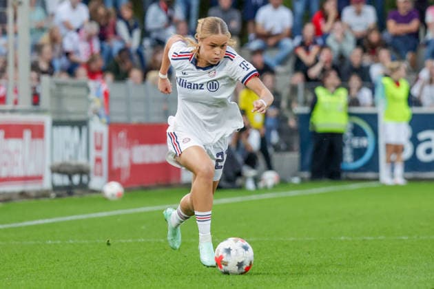September 14, 2026, xgrfx, Soccer Google Pixel Women s Bundesliga, Bayer Leverkusen vs. FC Bayern Munich, Sophie Proost, FC Bayern Munich, Leverkusen