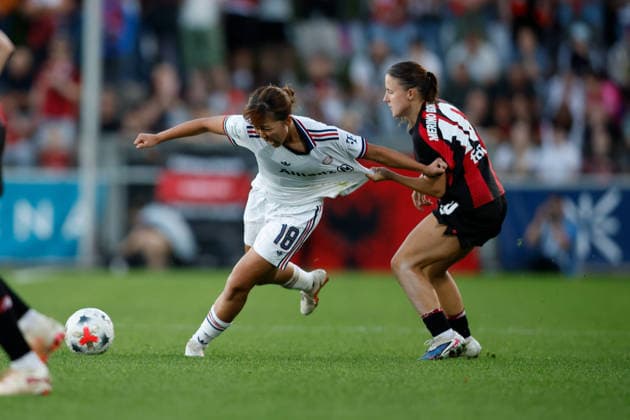 Soccer I Women s I 2026–2027 Season I Bundesliga I Matchday 4 I Bayer 04 Leverkusen vs. FC Bayern Munich I September 14, 2026 Estrella Merino Gonzalez 10, Bayer 04 Leverkusen’s Momoko Tanikawa, No. 18, in her jersey; FC Bayern Munich; Leverkusen Ulrich Haberland Stadium; North Rhine-Westphalia, Germany Copyright: xLobeca CedricxSiefkerx