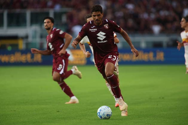 IPA88539364 - Saul Coco of Torino FC during the 2026–27 Italian Serie A season, in a soccer match between Torino FC and AS Roma on September 14, 2026, at the Stadio Olimpico Grande Torino in Turin, Italy. Photo by Nderim KACELI  Copyright: xNderimxKaceli IPAxSportx xx IPA88539364