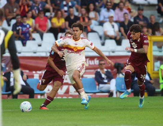 SOCCER - Serie A - Torino FC vs. AS Roma Photo by IPA ABACAPRESS.COM88538898 - Emanuele Lulli of AS Roma during the 20026 27 Italian Serie A season, in a soccer match between Torino FC and AS Roma on September 14, 2026, at the Stadio Olimpico Grande Torino in Turin, Italy. Photo by Nderim KACELI Turin Italy  Copyright: xIPAxSport ABACAx