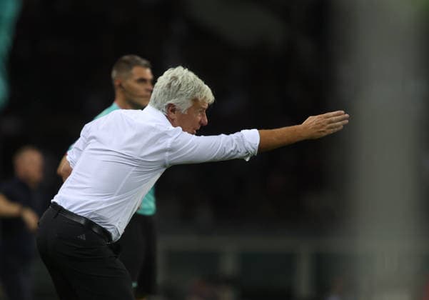 IPA88539602 - Gian Piero Gasperini, manager of AS Roma during the 2026–27 Italian Serie A season, at a soccer match between Torino FC and AS Roma on September 14, 2026, at the Stadio Olimpico Grande Torino in Turin, Italy. Photo by Nderim KACELI  Copyright: xNderimxKaceli IPAxSportx xx IPA88539602