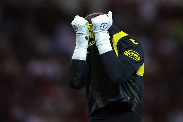 Torino FC v AS Roma - Serie A - Season 2026-2027 Turin, Italy, 14th September 2026. Lucas Perri of Torino FC reacts during the Torino FC vs AS Roma Serie A match at Stadio Grande Torino, Turin. Picture credit should read: Jonathan Moscrop Turin Stadio Olimpico Grande Torino Italy