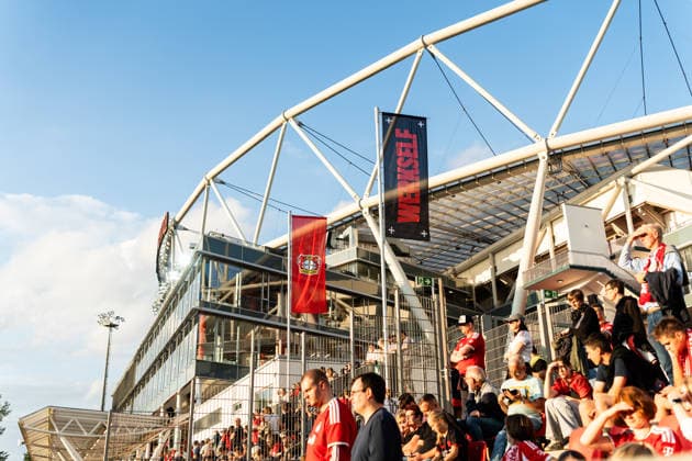 Germany Google Pixel Women s Bundesliga 2026, Matchday 27, Game 4: Bayer 04 Leverkusen vs. FC Bayern Munich, September 14, 2026, Ulrich Haberland Stadium (Bayarena), exterior view Copyright: xCelinaxLeiersx