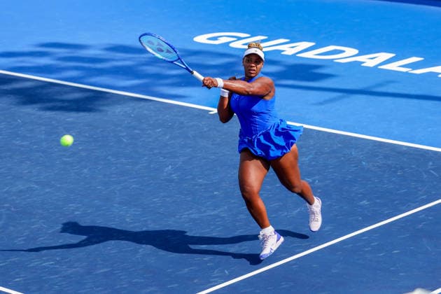 WTA GUADALAJARA OPEN 2026 WTA GUADALAJARA OPEN 2026 TATJANA MARIA VS TAYLOR TOWNSEND 09 14 2026 GUADALAJARA, JALISCO Action photo of Taylor Townsend of the United States during a match at the 2026 WTA Guadalajara Open, held at the Centro Panamericano de Tenis in Guadalajara, Jalisco, Mexico. Photo of Taylor Townsend of the United States, during a match at the 2026 WTA Guadalajara Open held at the Centro Panamericano de Tenis in Guadalajara, Jalisco, Mexico PHOTO BY IMAGENSHOP PHOTO AGENCY GUADALAJARA JALISCO MEXICO Copyright: xIMAGENSHOPxAGENCIAxFOTOGRAFICAx