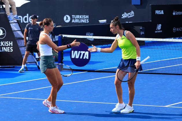 WTA GUADALAJARA OPEN 2026 WTA GUADALAJARA OPEN 2026 SARA SORRIBES ALEKSANDRA PANOVA VS. KATARZYNA PITER QUINN GLEASON 09 14 2026 GUADALAJARA, JALISCO Action photo of Sara Sorribes and Aleksandra Panova during a match at the 2026 WTA Guadalajara Open, held at the Centro Panamericano de Tenis in Guadalajara, Jalisco, Mexico Photo of Sara Sorribes and Aleksandra Panova, during a match at the 2026 WTA Guadalajara Open held at the Centro Panamericano de Tenis in Guadalajara, Jalisco, Mexico. PHOTO BY IMAGENSHOP PHOTO AGENCY GUADALAJARA, JALISCO, MEXICO Copyright: xIMAGENSHOPxAGENCIAxFOTOGRAFICAx